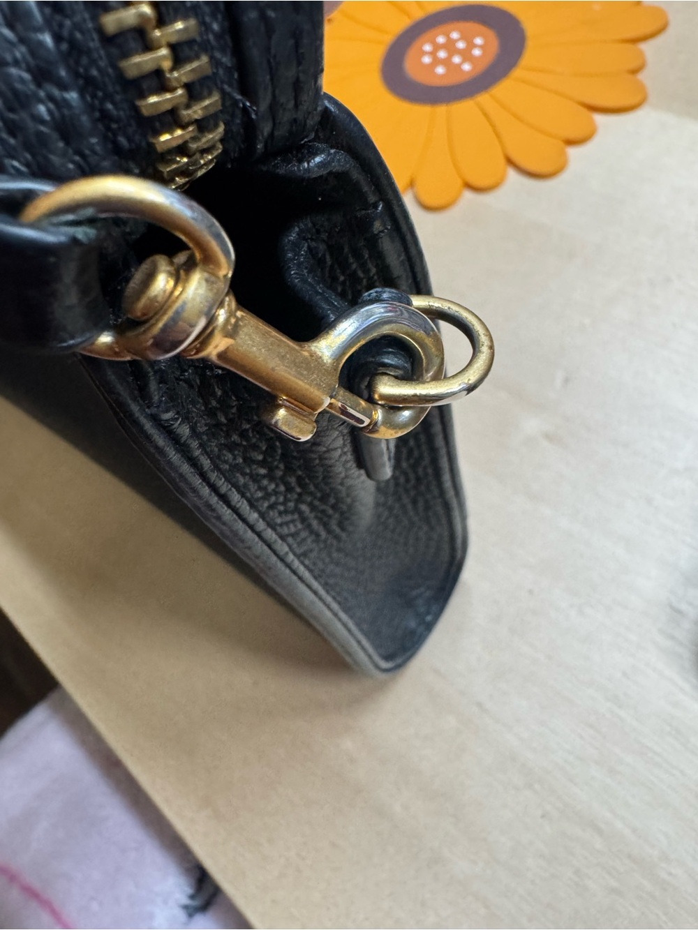 Tory Burch Black Pebbled Leather Logo Crossbody - Picture 11 of 16